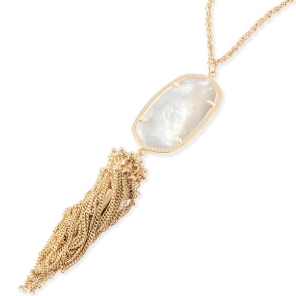 NWT Kendra Scott Gold Rayne Necklace in Ivory MOP! - Picture 8 of 8